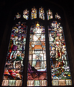 The north aisle east window February 2012
